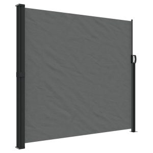 Markiza Boczna Tarasowa Balkonowa Antracytowa Zwijana Ogrodowa 180×300 cm 934811 Markiza Boczna Tarasowa Balkonowa Antracytowa Zwijana Ogrodowa 180×300 cm 934811