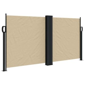 Markiza Boczna Tarasowa Balkonowa Beżowa Zwijana Ogrodowa 120×1200 cm 934659 Markiza Boczna Tarasowa Balkonowa Beżowa Zwijana Ogrodowa 120×1200 cm 934659