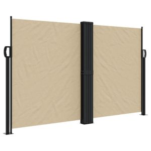 Markiza Boczna Tarasowa Balkonowa Beżowa Zwijana Ogrodowa 140×1000 cm 934694