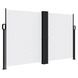 Markiza Boczna Tarasowa Balkonowa Biała Zwijana Ogrodowa 140×1000 cm 947752 Markiza Boczna Tarasowa Balkonowa Biała Zwijana Ogrodowa 140×1000 cm 947752