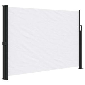 Markiza Boczna Tarasowa Balkonowa Biała Zwijana Ogrodowa 140×300 cm 947649 Markiza Boczna Tarasowa Balkonowa Biała Zwijana Ogrodowa 140×300 cm 947649