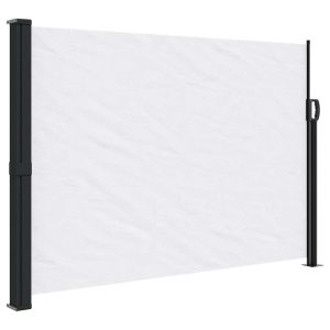 Markiza Boczna Tarasowa Balkonowa Biała Zwijana Ogrodowa 140×600 cm 947361 Markiza Boczna Tarasowa Balkonowa Biała Zwijana Ogrodowa 140×600 cm 947361