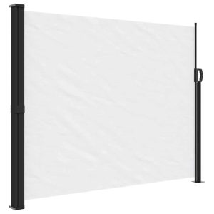 Markiza Boczna Tarasowa Balkonowa Biała Zwijana Ogrodowa 160×300 cm 947788 Markiza Boczna Tarasowa Balkonowa Biała Zwijana Ogrodowa 160×300 cm 947788