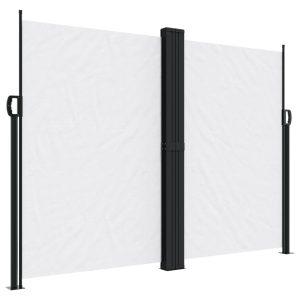Markiza Boczna Tarasowa Balkonowa Biała Zwijana Ogrodowa 180×1200 cm 947438 Markiza Boczna Tarasowa Balkonowa Biała Zwijana Ogrodowa 180×1200 cm 947438