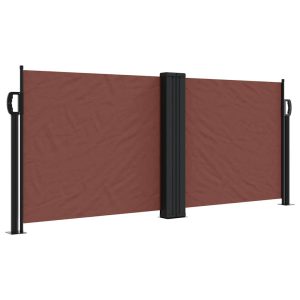 Markiza Boczna Tarasowa Balkonowa Brązowa Zwijana Ogrodowa 100 x 1000 cm 947531 Markiza Boczna Tarasowa Balkonowa Brązowa Zwijana Ogrodowa 100 x 1000 cm 947531