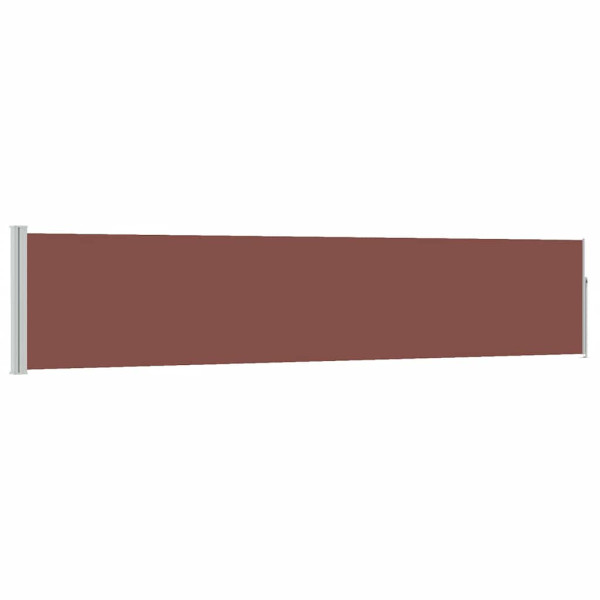 Markiza Boczna Tarasowa Balkonowa Brązowa Zwijana Ogrodowa 100 x 500 cm 947480