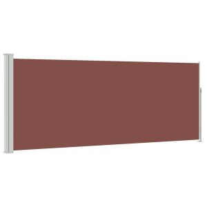 Markiza Boczna Tarasowa Balkonowa Brązowa Zwijana Ogrodowa 120 x 300 cm 934718 Markiza Boczna Tarasowa Balkonowa Brązowa Zwijana Ogrodowa 120 x 300 cm 934718