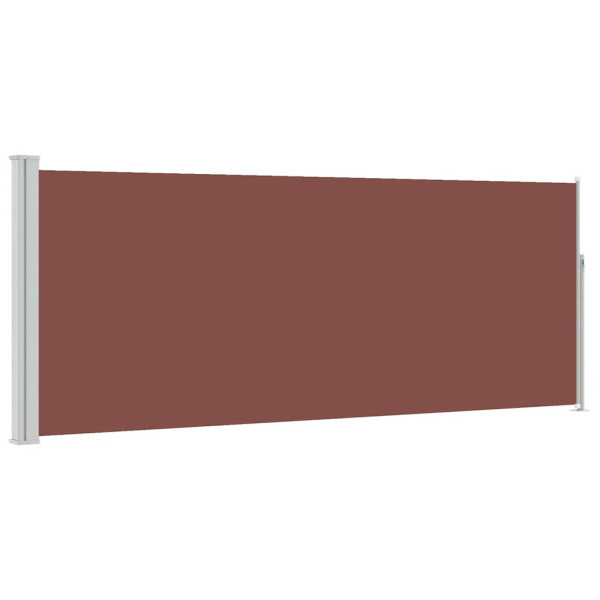 Markiza Boczna Tarasowa Balkonowa Brązowa Zwijana Ogrodowa 120 x 300 cm 934718