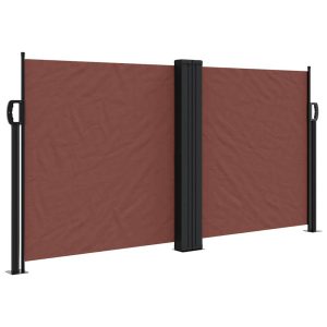 Markiza Boczna Tarasowa Balkonowa Brązowa Zwijana Ogrodowa 120×1200 cm 934859 Markiza Boczna Tarasowa Balkonowa Brązowa Zwijana Ogrodowa 120×1200 cm 934859