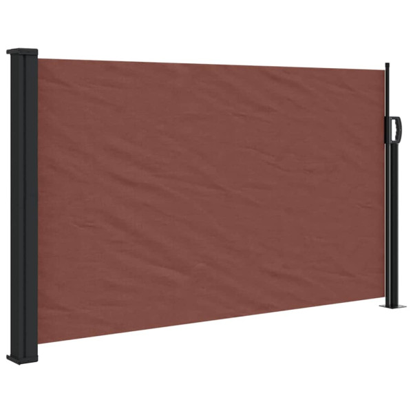 Markiza Boczna Tarasowa Balkonowa Brązowa Zwijana Ogrodowa 120x500 cm 947536