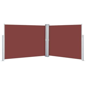Markiza Boczna Tarasowa Balkonowa Brązowa Zwijana Ogrodowa 140 x 1000 cm 947559 Markiza Boczna Tarasowa Balkonowa Brązowa Zwijana Ogrodowa 140 x 1000 cm 947559