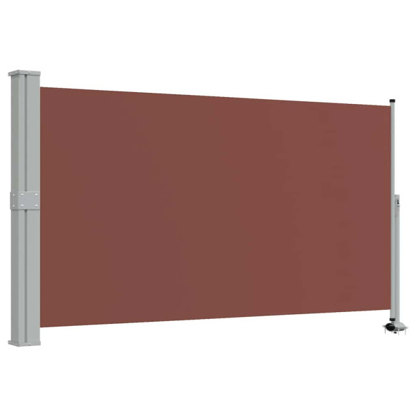 Markiza Boczna Tarasowa Balkonowa Brązowa Zwijana Ogrodowa 140 x 300 cm 935208