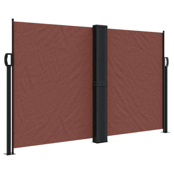 Markiza Boczna Tarasowa Balkonowa Brązowa Zwijana Ogrodowa 140 x 600 cm 934697