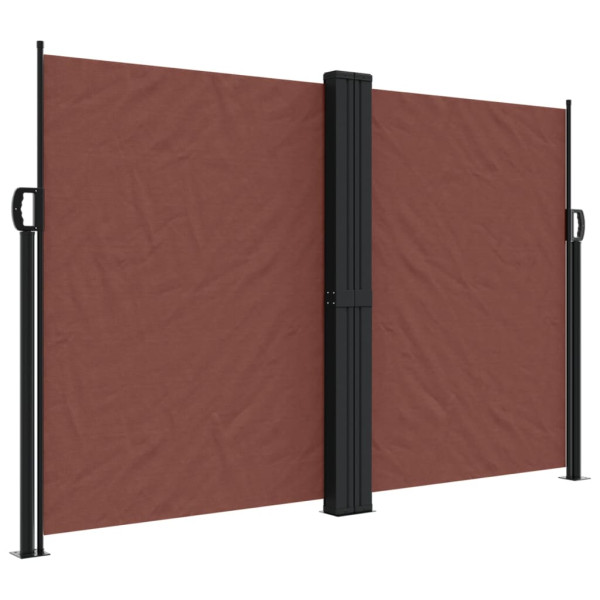 Markiza Boczna Tarasowa Balkonowa Brązowa Zwijana Ogrodowa 160 x 600 cm 947751