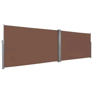 Markiza Boczna Tarasowa Balkonowa Brązowa Zwijana Ogrodowa 160 x 600 cm 947823