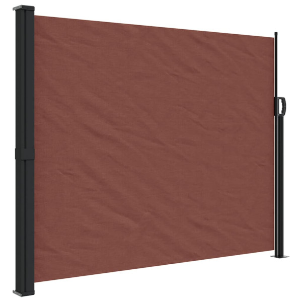 Markiza Boczna Tarasowa Balkonowa Brązowa Zwijana Ogrodowa 160x500 cm 947267