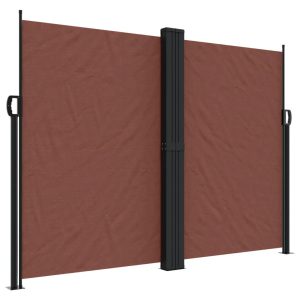 Markiza Boczna Tarasowa Balkonowa Brązowa Zwijana Ogrodowa 180 x 1000 cm 934652 Markiza Boczna Tarasowa Balkonowa Brązowa Zwijana Ogrodowa 180 x 1000 cm 934652