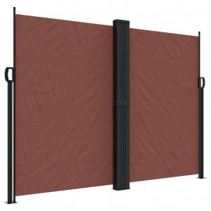 Markiza Boczna Tarasowa Balkonowa Brązowa Zwijana Ogrodowa 180 x 1200 cm 947428 Markiza Boczna Tarasowa Balkonowa Brązowa Zwijana Ogrodowa 180 x 1200 cm 947428