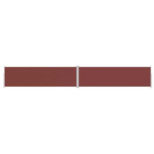 Markiza Boczna Tarasowa Balkonowa Brązowa Zwijana Ogrodowa 180 x 1200 cm 947407 Markiza Boczna Tarasowa Balkonowa Brązowa Zwijana Ogrodowa 180 x 1200 cm 947407