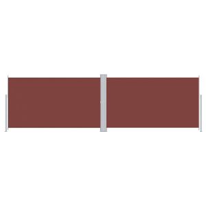Markiza Boczna Tarasowa Balkonowa Brązowa Zwijana Ogrodowa 180 x 600 cm 947717 Markiza Boczna Tarasowa Balkonowa Brązowa Zwijana Ogrodowa 180 x 600 cm 947717