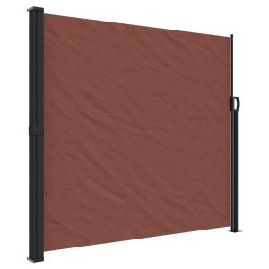 Markiza Boczna Tarasowa Balkonowa Brązowa Zwijana Ogrodowa 180 x 600 cm 947746 Markiza Boczna Tarasowa Balkonowa Brązowa Zwijana Ogrodowa 180 x 600 cm 947746