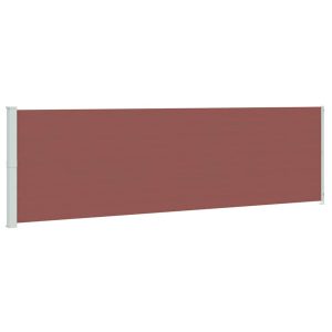 Markiza Boczna Tarasowa Balkonowa Brązowa Zwijana Ogrodowa 180 x 600 cm 934817 Markiza Boczna Tarasowa Balkonowa Brązowa Zwijana Ogrodowa 180 x 600 cm 934817