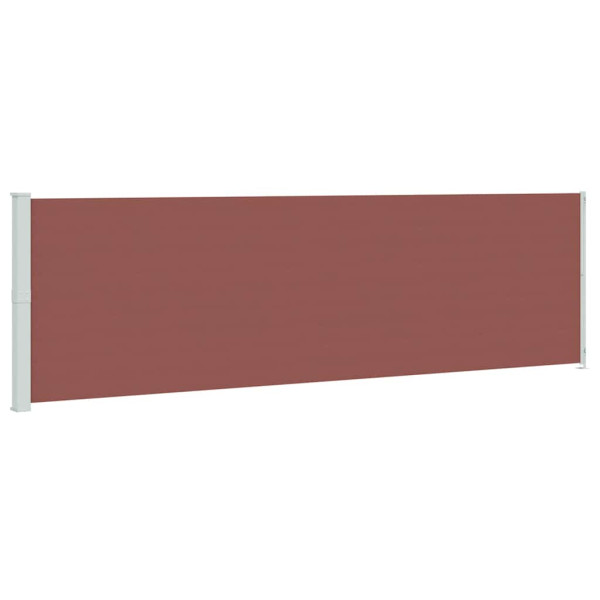 Markiza Boczna Tarasowa Balkonowa Brązowa Zwijana Ogrodowa 180 x 600 cm 934817
