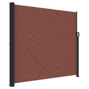 Markiza Boczna Tarasowa Balkonowa Brązowa Zwijana Ogrodowa 180×500 cm 947838 Markiza Boczna Tarasowa Balkonowa Brązowa Zwijana Ogrodowa 180×500 cm 947838