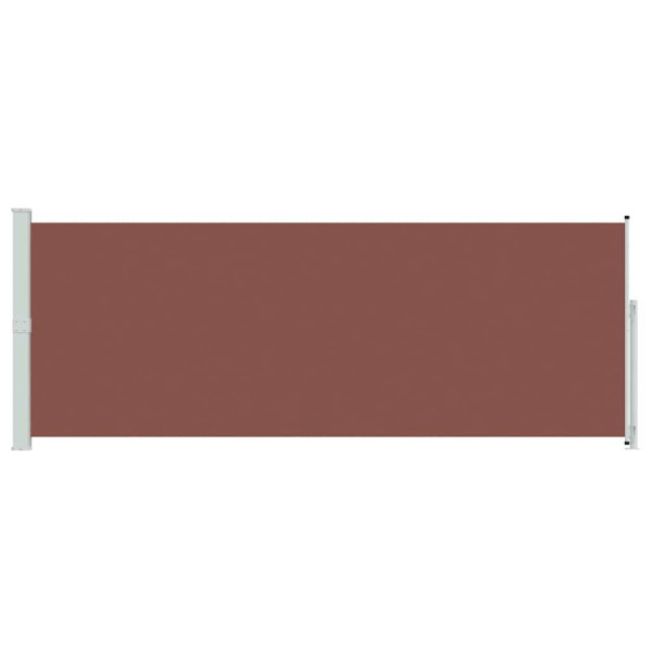 Markiza Boczna Tarasowa Balkonowa Brązowa Zwijana Ogrodowa 180x500 cm 934715