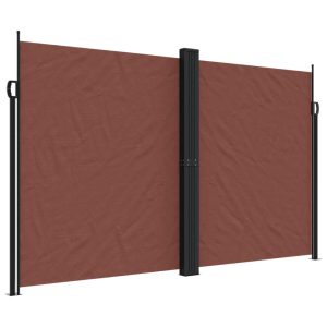Markiza Boczna Tarasowa Balkonowa Brązowa Zwijana Ogrodowa 200 x 1000 cm 934629 Markiza Boczna Tarasowa Balkonowa Brązowa Zwijana Ogrodowa 200 x 1000 cm 934629