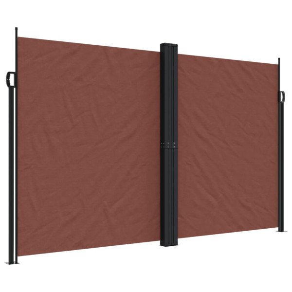 Markiza Boczna Tarasowa Balkonowa Brązowa Zwijana Ogrodowa 200 x 1000 cm 934629