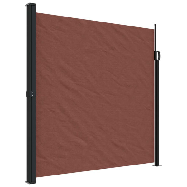 Markiza Boczna Tarasowa Balkonowa Brązowa Zwijana Ogrodowa 200 x 600 cm 947611