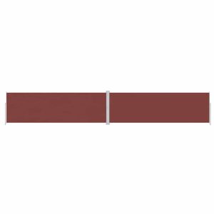 Markiza Boczna Tarasowa Balkonowa Brązowa Zwijana Ogrodowa 200×1200 cm 947540 Markiza Boczna Tarasowa Balkonowa Brązowa Zwijana Ogrodowa 200×1200 cm 947540