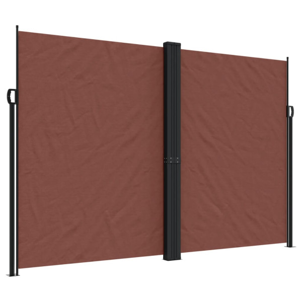 Markiza Boczna Tarasowa Balkonowa Brązowa Zwijana Ogrodowa 220x1000 cm 934732