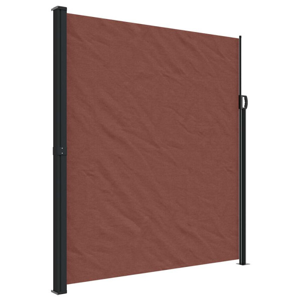 Markiza Boczna Tarasowa Balkonowa Brązowa Zwijana Ogrodowa 220x500 cm 947427