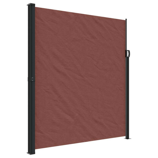 Markiza Boczna Tarasowa Balkonowa Brązowa Zwijana Ogrodowa 220x600 cm 947709
