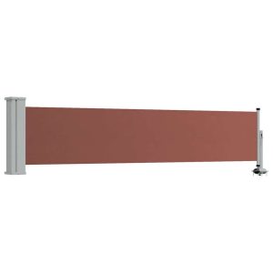Markiza Boczna Tarasowa Balkonowa Brązowa Zwijana Ogrodowa 60 x 300 cm 935154 Markiza Boczna Tarasowa Balkonowa Brązowa Zwijana Ogrodowa 60 x 300 cm 935154