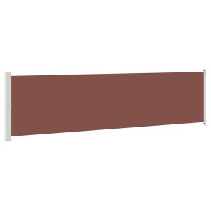 Markiza Boczna Tarasowa Balkonowa Brązowa Zwijana Ogrodowa 600 x 160 cm 934628 Markiza Boczna Tarasowa Balkonowa Brązowa Zwijana Ogrodowa 600 x 160 cm 934628