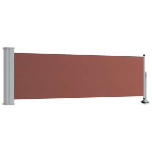 Markiza Boczna Tarasowa Balkonowa Brązowa Zwijana Ogrodowa 80 x 300 cm 935117 Markiza Boczna Tarasowa Balkonowa Brązowa Zwijana Ogrodowa 80 x 300 cm 935117