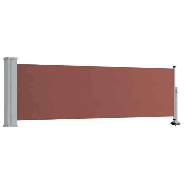 Markiza Boczna Tarasowa Balkonowa Brązowa Zwijana Ogrodowa 80 x 300 cm 935117