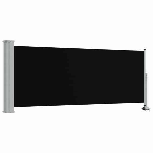 Markiza Boczna Tarasowa Balkonowa Czarna Zwijana Ogrodowa 100 x 300 cm 935197