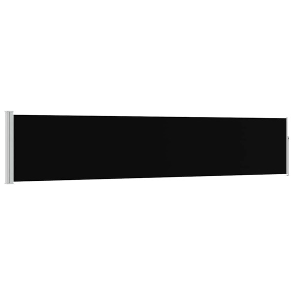 Markiza Boczna Tarasowa Balkonowa Czarna Zwijana Ogrodowa 100 x 500 cm 947452