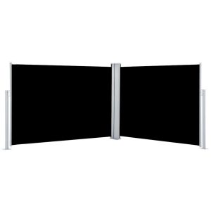 Markiza Boczna Tarasowa Balkonowa Czarna Zwijana Ogrodowa 120 x 1000 cm 947405 Markiza Boczna Tarasowa Balkonowa Czarna Zwijana Ogrodowa 120 x 1000 cm 947405