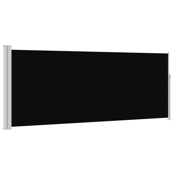 Markiza Boczna Tarasowa Balkonowa Czarna Zwijana Ogrodowa 120 x 300 cm 947433