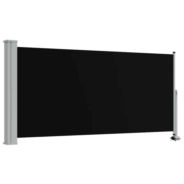 Markiza Boczna Tarasowa Balkonowa Czarna Zwijana Ogrodowa 120 x 300 cm 935184