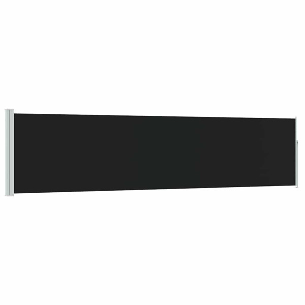 Markiza Boczna Tarasowa Balkonowa Czarna Zwijana Ogrodowa 120 x 500 cm 934564