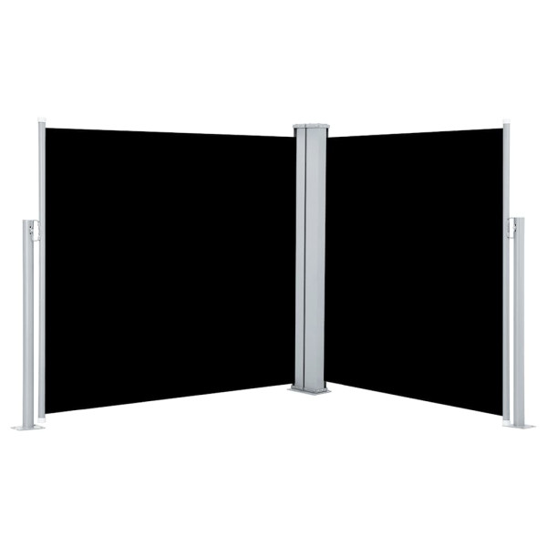 Markiza Boczna Tarasowa Balkonowa Czarna Zwijana Ogrodowa 120 x 600 cm 947721