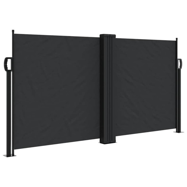 Markiza Boczna Tarasowa Balkonowa Czarna Zwijana Ogrodowa 120x1200 cm 947281