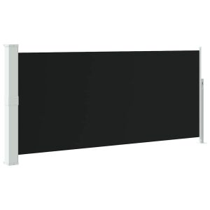 Markiza Boczna Tarasowa Balkonowa Czarna Zwijana Ogrodowa 140 x 300 cm 947647 Markiza Boczna Tarasowa Balkonowa Czarna Zwijana Ogrodowa 140 x 300 cm 947647