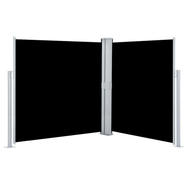 Markiza Boczna Tarasowa Balkonowa Czarna Zwijana Ogrodowa 140 x 600 cm 947597